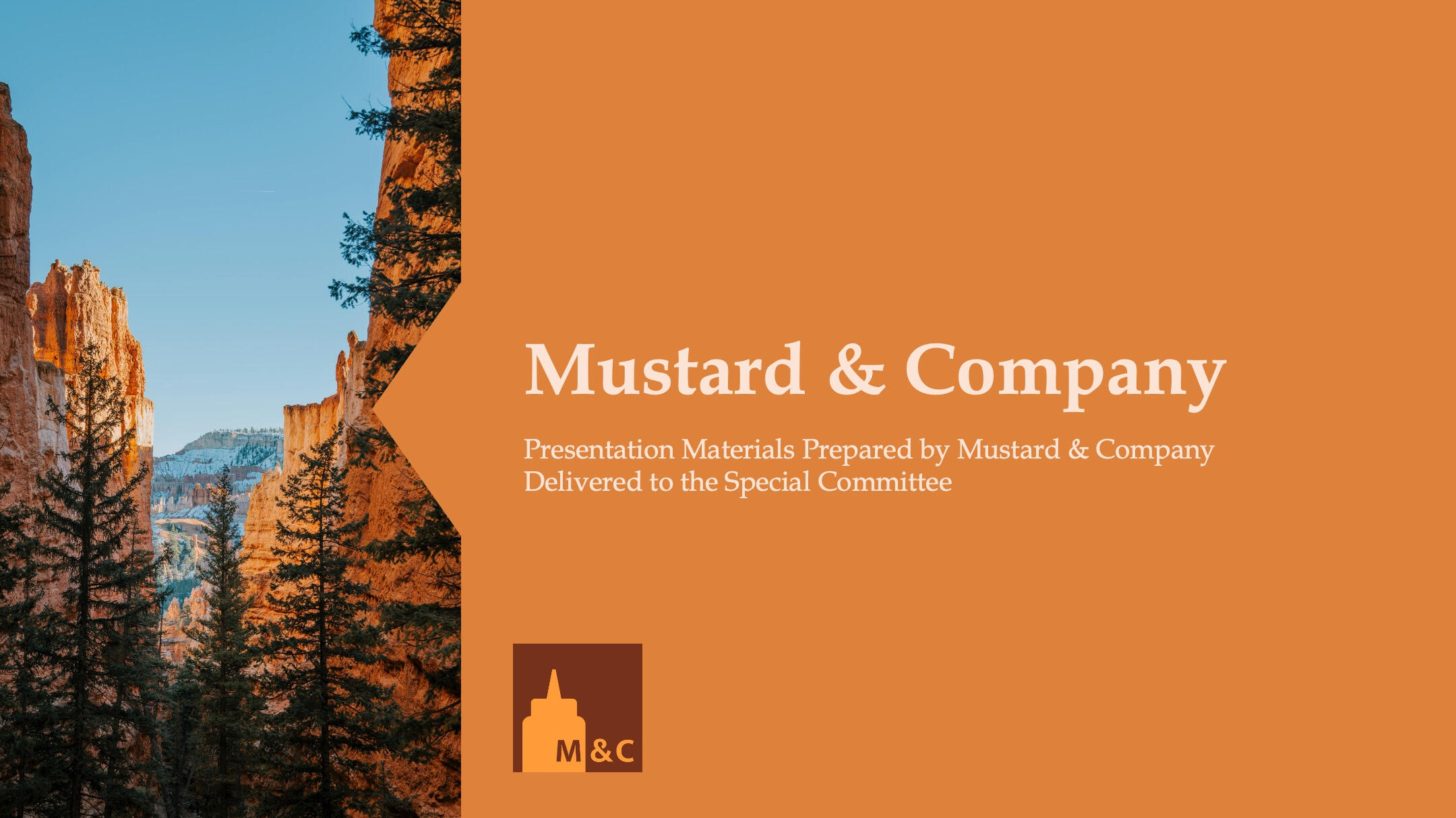 Mustard &amp; Company Presentation